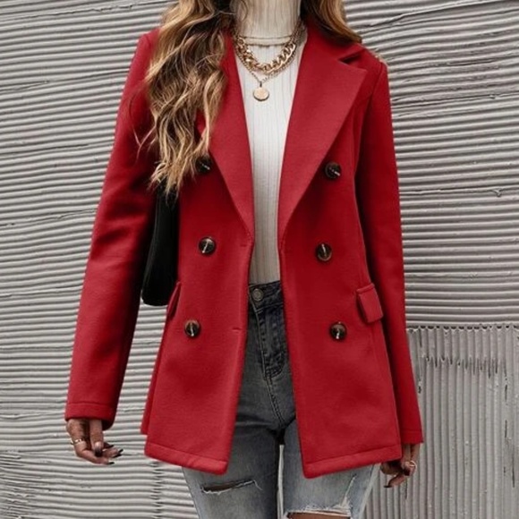 Classic Double Breasted Jacket Blazer - Picture 16 of 16